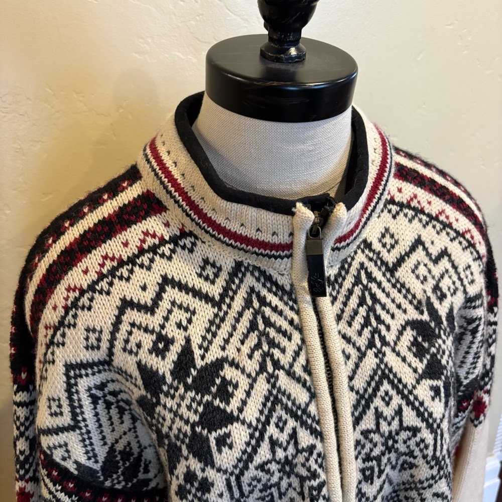Dale of Norway 2002 SLC Olympic Sweater Full Zip Norwegian Wool Unisex Large - Picture 3 of 13